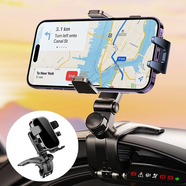 Car Phone Holder Dashboard 360 Degree Rotation - Multifunctional One