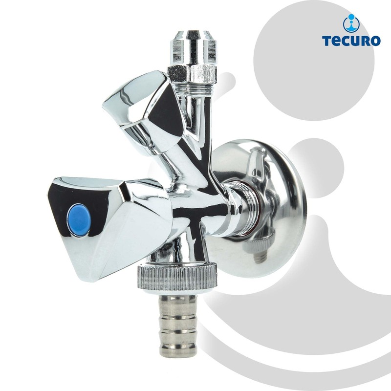 Tecuro 3/8-Inch WAS-Valve Combi-Angle Valve – Appliance Valve Connection –