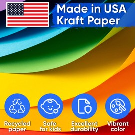 Paclord 12" x 1200" (100 ft) Lilac Construction Paper Roll, (Pack of 1 Roll, Lilac Color) – Made in USA Construction Kraft Paper Roll for School Projects – Color Paper for Crafts, Art Paper for Kids