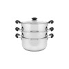 CONCORD 10" Stainless Steel 3 Tier Steamer Cookware