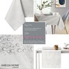 AmeliaHome 100x100 cm Tischdecke Tischtuch Tafeldecke Fleckschutz Lotuseffekt Abwaschbar Wasserabweisend
