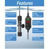 AquaMiracle Adjustable 100W Aquarium Heater Submersible Fish Tank Heater Super