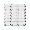48 Twist-Off Lid Closures Replacement Lid for Jars Preserving Jars To 66 Suitable for 70/125/167 ml (Silver)