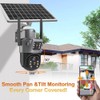 Sansco Solar Powered 4MP Wireless WiFi Home Outdoor PTZ Security