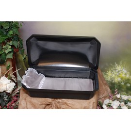 Newnak's Pet Casket-Pet Casket Black/Silver (3 Sizes) Standard (Small)