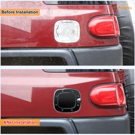 Aunginsy Car Fuel Tank Cap Trim Cover Compatible with Toyota FJ Cruiser 2007-2021 SUV Oil Gas Cap Fuel Trim Cover Fuel Filler Cap Door Scratches Protection Cover Decorative ABS Exterior Accessories