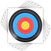 20 Sheets Bullseye Archery Target,Standard Archery Shooting Targets Paper 10
