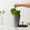 Chef'n 5269025 ECOCROCK COMPOST Papelera, 75 galones, acero gris