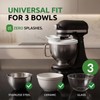 Silicone Pouring Shield for KitchenAid 4.5-5 qt Tilt-Head Mixers, White
