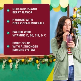 Immunity + Hydration Electrolyte Drink | Elderberry & Zinc Immune Support Hydration Packets | Vitamin C 1000mg | Immune Support Supplement | Emergency Elderberry Vitamin C and Zinc