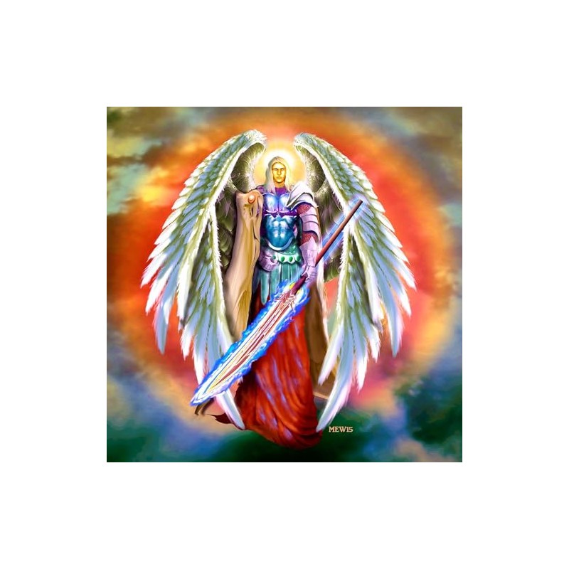 CafePress Angel Michael Sticker Square Bumper Sticker Car Decal