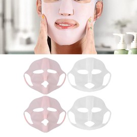 Máscaras Máscaras de Silicona Reutilizables Paquete Facial de Silicona Máscara Facial, 4 Piezas Soporte de Máscara Facial de Silicona Almohadillas Faciales de Silicona Máscara de