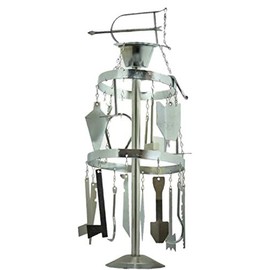 Herramientas CHIVIRIQUI DE OGGUN, Silver Plated Hanging Ornament, Oggun (Yoruba Religion), Religious Decoration