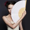 Fecher Women's White Fans, Wedding Fans, Paper Fans, Fans for