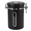 Coffee Canister 1800ml 304 Stainless Steel Window Design One Way