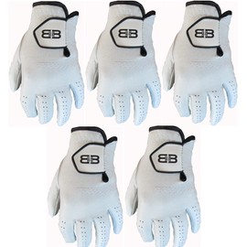 Divot Diva 5 Back to Back Cabretta Leather Players Golf Gloves (Medium)