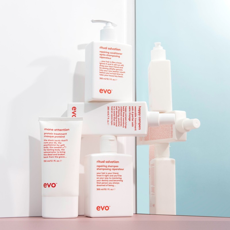 Evo Ritual Salvation Repairing Shampoo and Conditioner 300ml Bundle