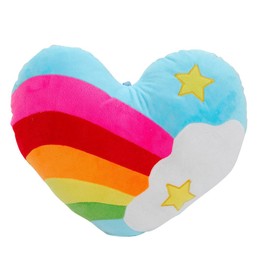 Homoyoyo 1 Piece Rainbow Heart Sofa Back Cushion Children's Cushion Heart Pillow Body Cushion for Children Heart Pillow for Girls Heart Shape Throw Pillow Heart Cushion Heart Pillow