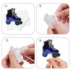 18pcs Blue Glitter Roller Skates Dessert Cupcake Topper Pick for