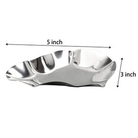 Suwimut Set of 20 Stainless Steel Oyster Shells, Reusable Silver Kitchen Metal Oyster Shell Pan Grillable Oysters Baking Dish for Cooking Baking Grilling Oysters, Shrimp, Scallops, Clams, Seafood