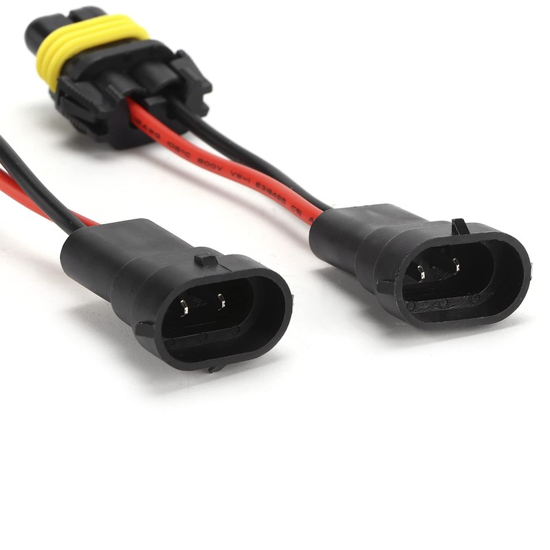 H11 Male to 9005/9006 Female Adapter Headlight Fog Light Plug