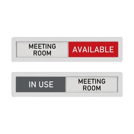 In Use Available Privacy Sign,Vacant Occupied Slider Door Indicator Signs for Meeting Room,In Use Stainless Steel Privacy Sliding Door Signs for Office, Do Not Disturb Sign for Wellness Room,