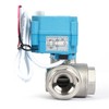 U.S. Solid 3/4" 3 Way Stainless Steel Motorized Ball Valve