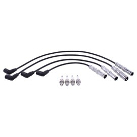 Spark Plug Ignition Cable Set Ignition Cable Set for Passat B5 Transporter T5 Multi-van Golf 4 Polo New Beetle Bo-ra Caddy A3 8L A4 B5 8D A4 B6 B7 8E Cordoba Ibiza Toledo Leon Octa-via 1.6 2.0