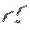 Dophee 10Pcs 1.77" x 0.39" Antique Brass Drawer Pull Handles