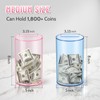 hizgo Clear Pink Piggy Bank for Adults and Kids, Unopenable