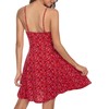 Missufe Spaghetti Strap Floral Mini Dress Women's Casual Ruched Front