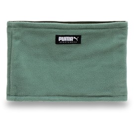 PUMA Neck Warmer Scarf Reversible Fleece Neck Warmer 054088 Unisex Adult, 23 Fall/Winter Colors Eucalyptus / Mirtle / Yellow Cizle (08)