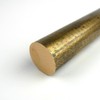 360 Brass Round Bar, Unpolished (Mill) Finish, Extruded, H02 Temper,