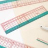 KEARING Transparent Sewing Ruler 20 cm - Compact Plastic Ruler