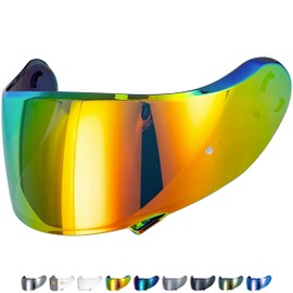 Everalo Compatible with Shoei Neotec 2 Visor - Cns 3 - Pinlock Ready Helmet Visor - Anti-Scratch and Anti-Fog (Red)