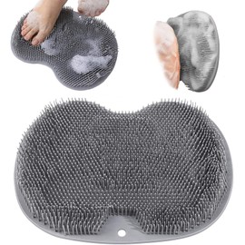 SHBLOMK Shower Foot Scrubber, Wall Mounted Bath Massage Pad, Back Scrubber Back with Non Slip Suction Cups to Improve Circulation, Soothe Achy Feet