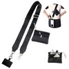 Yitexin Clip and Go Phone Strap with Wallet Crossbody Lanyard