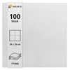 HEKU 30241-01: 100 Plain Napkins, 3-Ply, 33 x 33 cm,