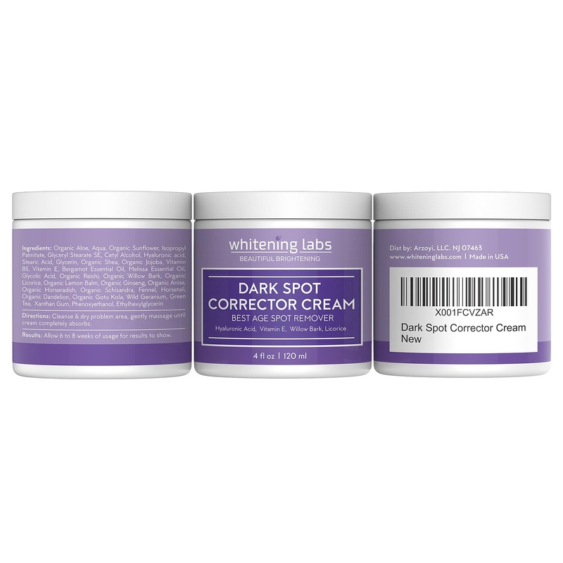 Whitening Labs Dark Spot Corrector - Anti-Aging Moisturizer for Face,