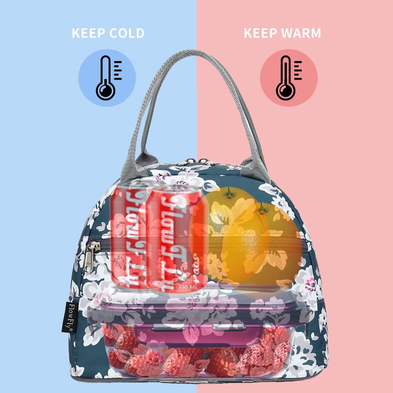 FlowFly Insulated Lunch Cooler Bag - Tote Bag Organizer for