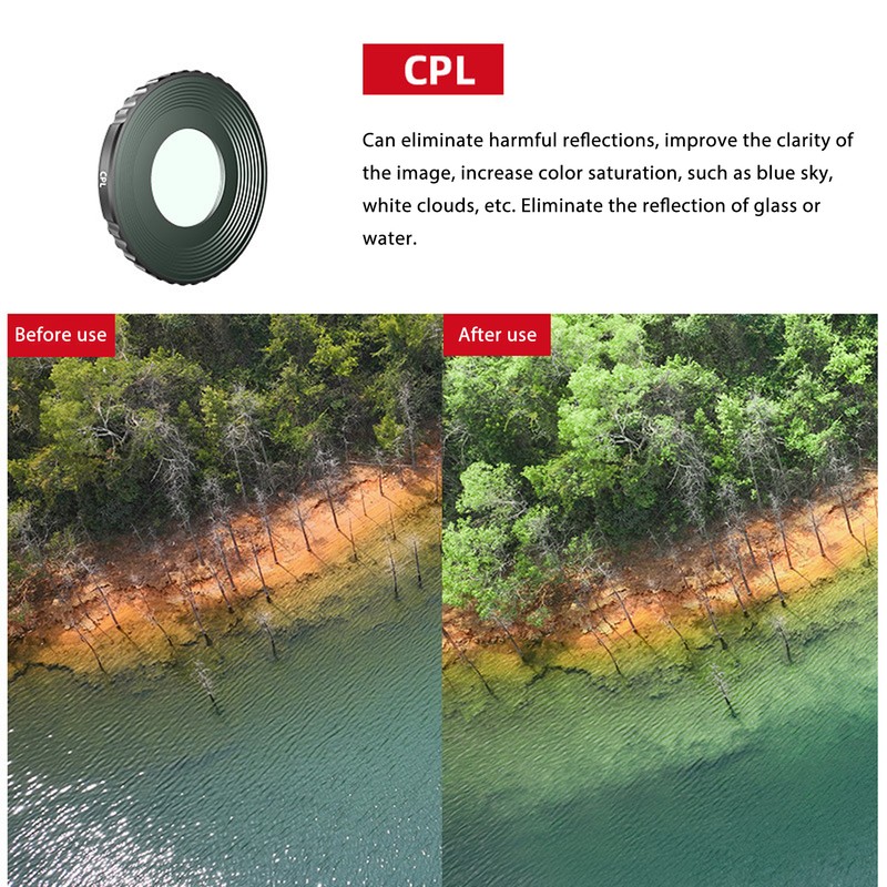 Action Camera Filters UV ND16 CPL Filters Aluminium Alloy Frame