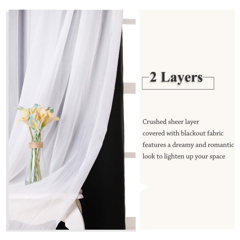 PONY DANCE Sheer Window Curtains - Mix & Match Window