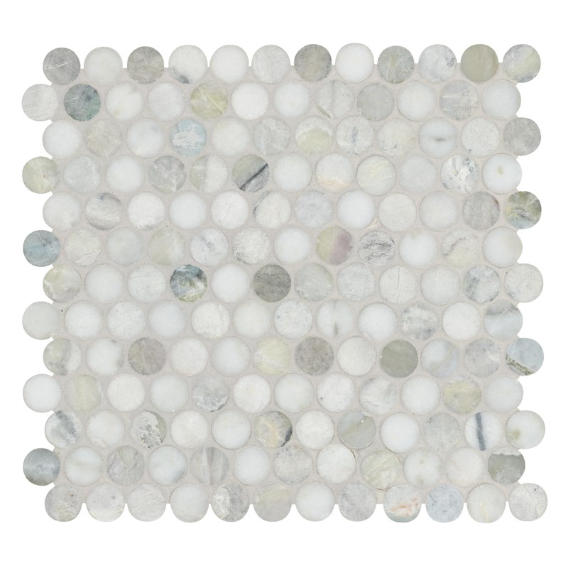 MSI Cloudland Round Pattern Polished Marble Mosaic Floor and Wall