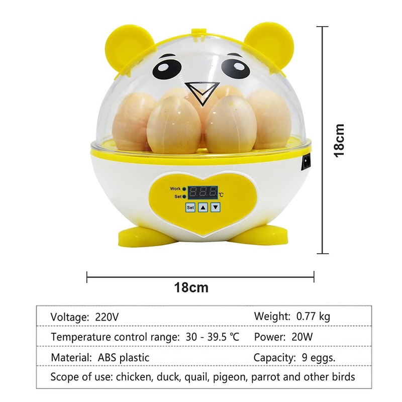 PAIDUOJI Home Use Incubator Automatic Temperature Control Digital Mini Egg