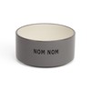 EveryYay Nom Nom Gray Ceramic Dog Bowl 1 Cup