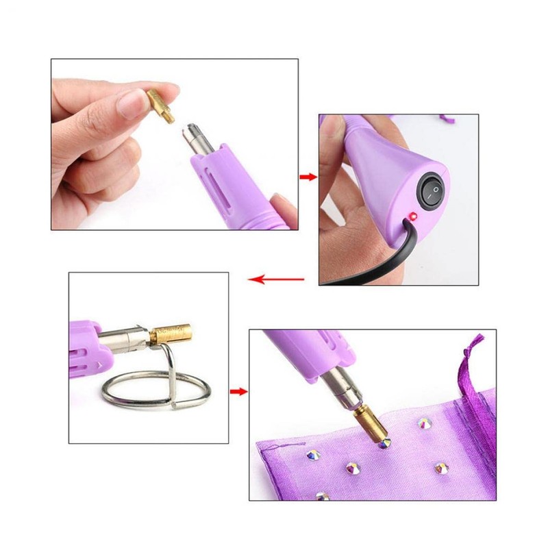 XUDREZ Hotfix Applicator, 7 in 1 Professional Iron-on Hot Fix