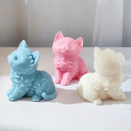 Cat Soap Mold Cat Mold Animal Soap Mold Cat Resin Mold Clay Mold Jewelry Resin Casting Mold Craft Supplies 3D Mold Silicone Mold for Resin Casting Mold Candle Making Molds