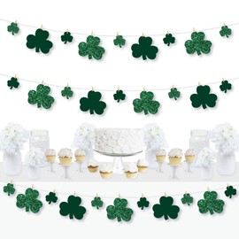 Big Dot of Happiness St. Patrick’s Day - Saint Patty’s Day Party DIY Decorations - Clothespin Garland Banner - 44 Pieces