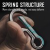 KeyUnity Titanium 2 in 1 EDC Keychain Clip Multitool, Carabiner