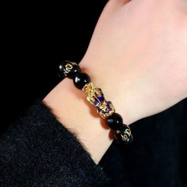 Someki To My Man Bracelet Mens Beaded Bracelets Feng Shui Bracelet Gifts for Men Birthday Anniversary Inspirational Gifts for Husband, Large, no gemstone